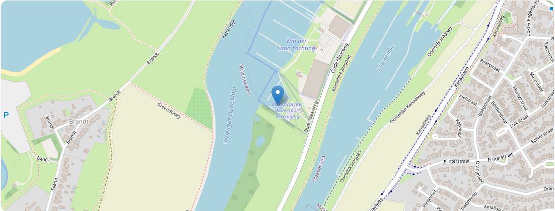 Kaart van de haven en directe omgeving